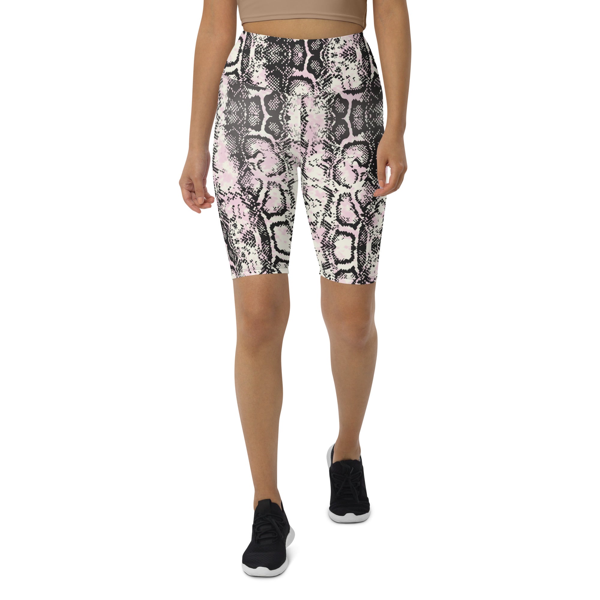 Snake Skin Biker Shorts