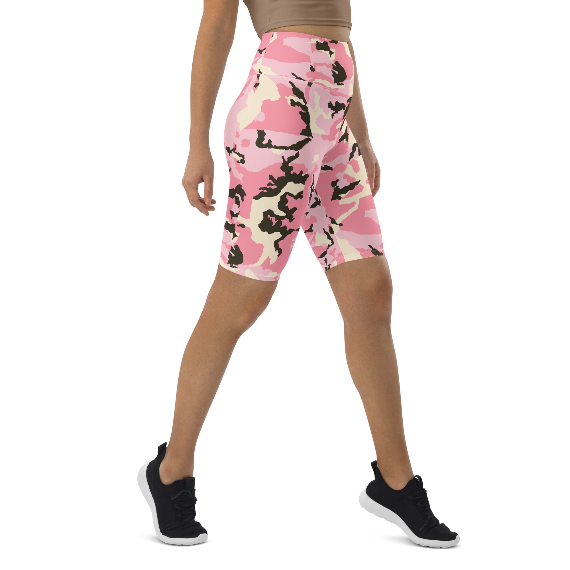 Pink Camo Biker Shorts