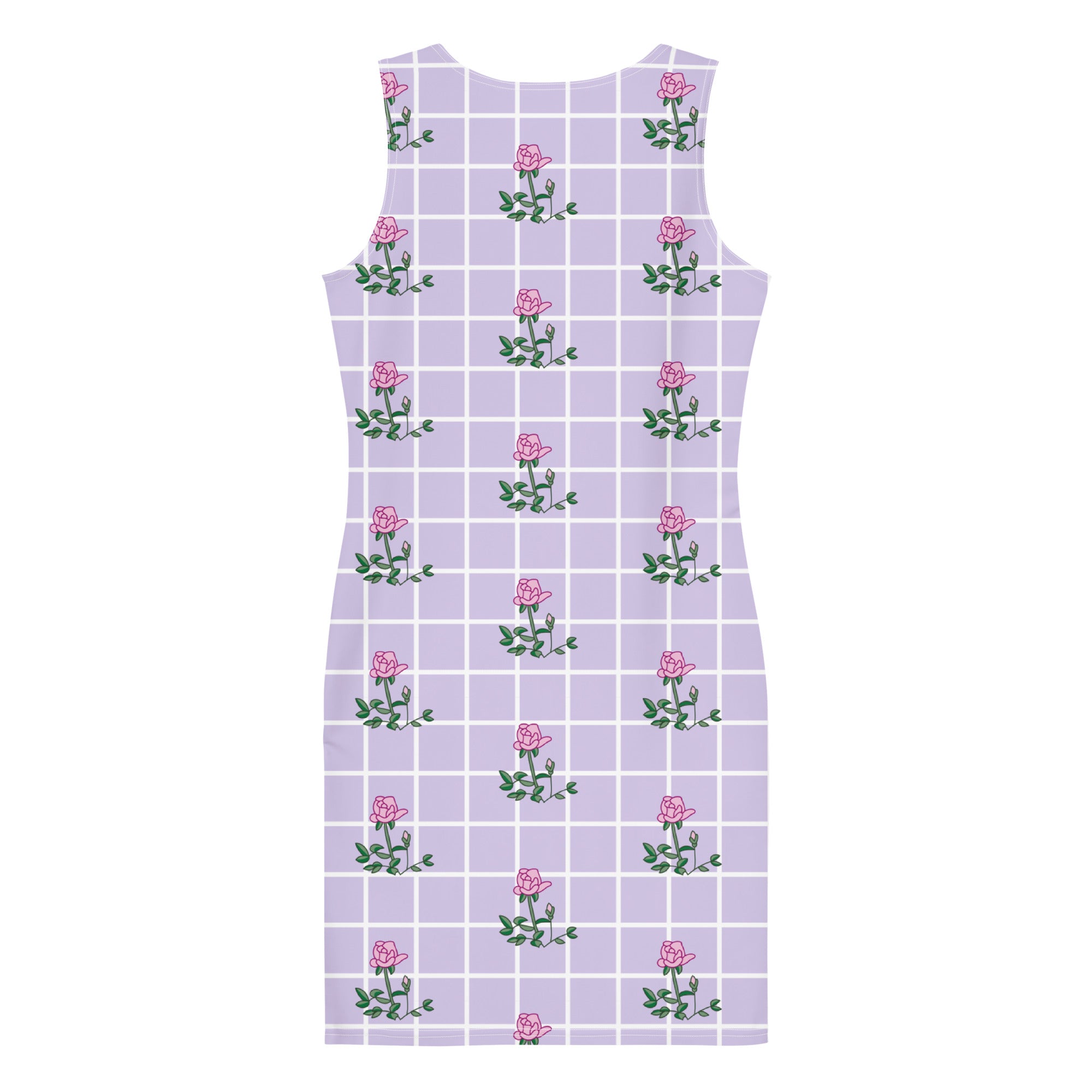 Pink Rose Bodycon Dress