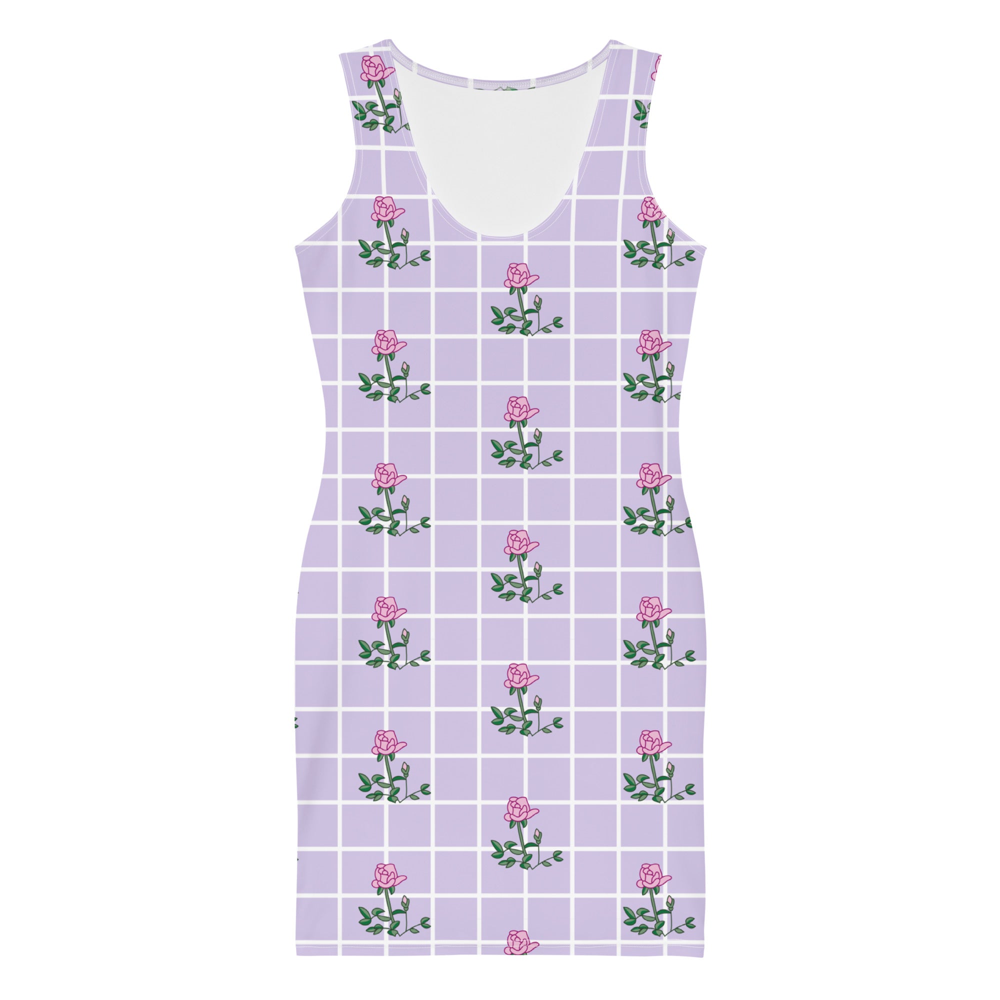 Pink Rose Bodycon Dress
