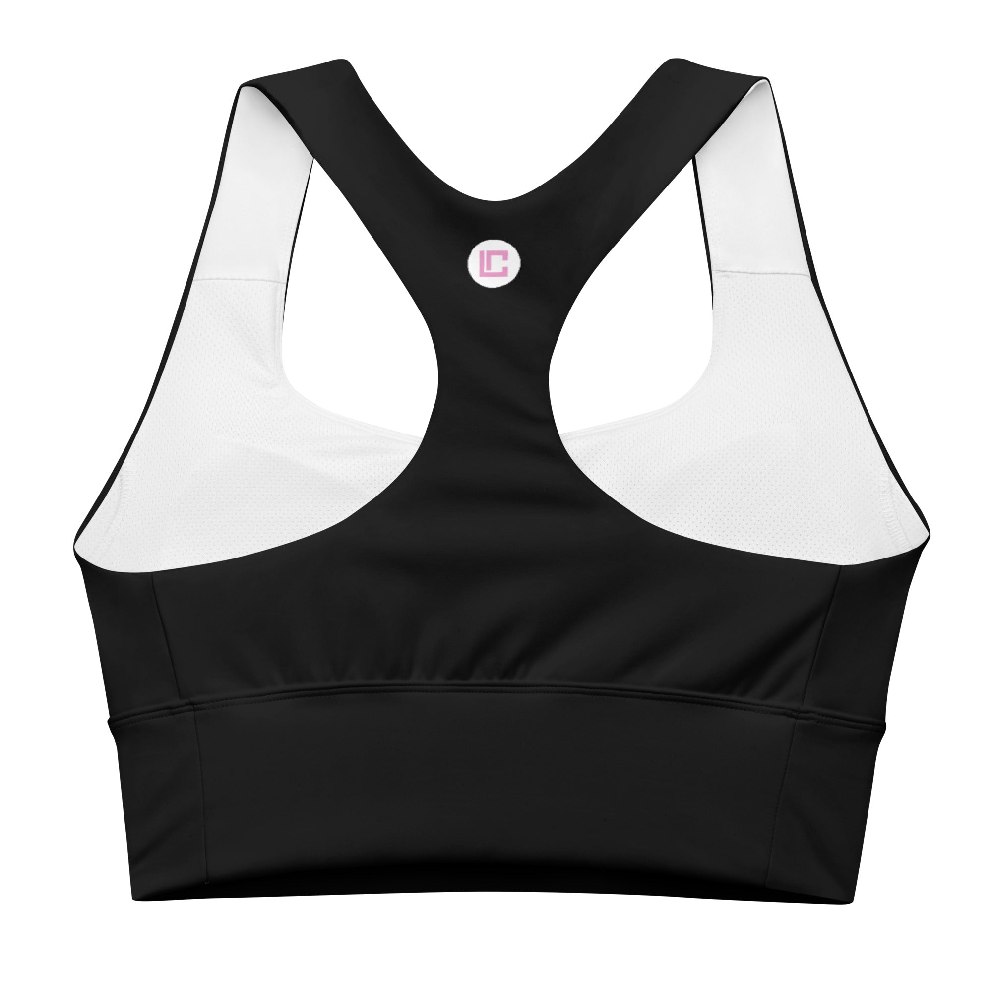 Lovable Cuties Black Longline Sports Bra