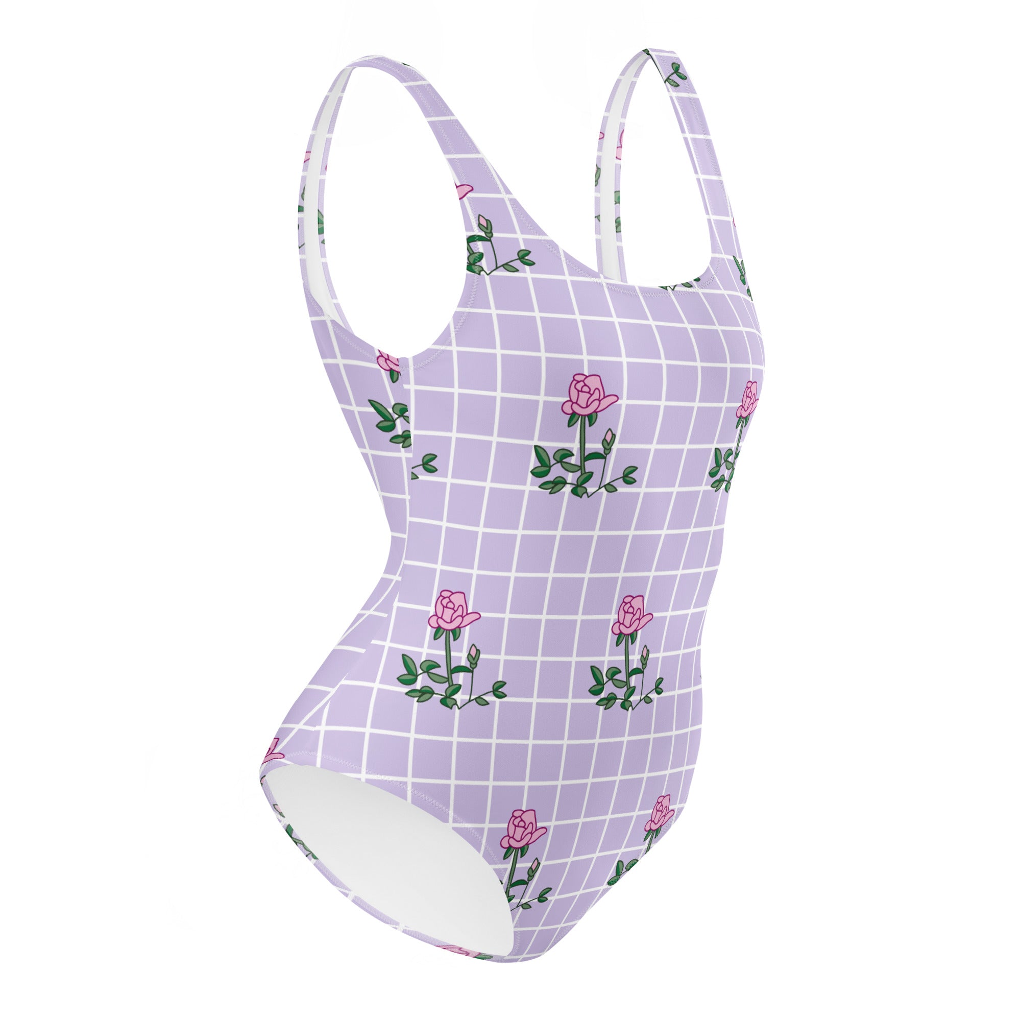 Pink Rose One-Piece Swimsuit