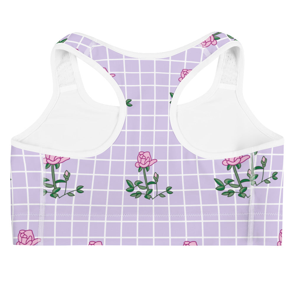 Pink Rose Sports Bra
