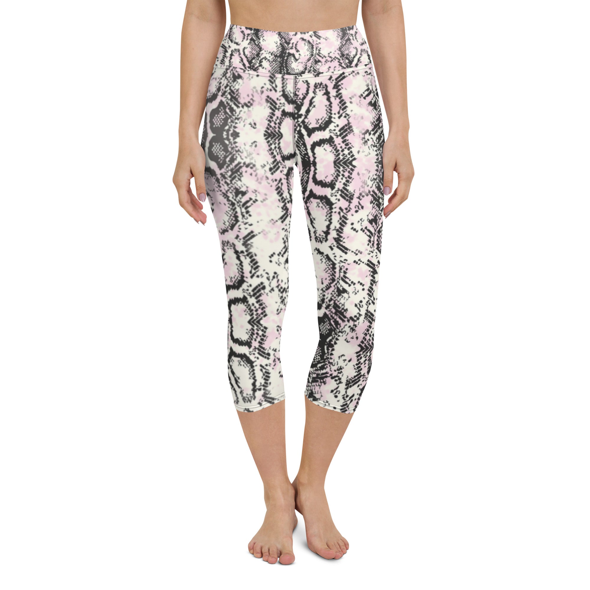 Snake Skin Yoga Capri Leggings