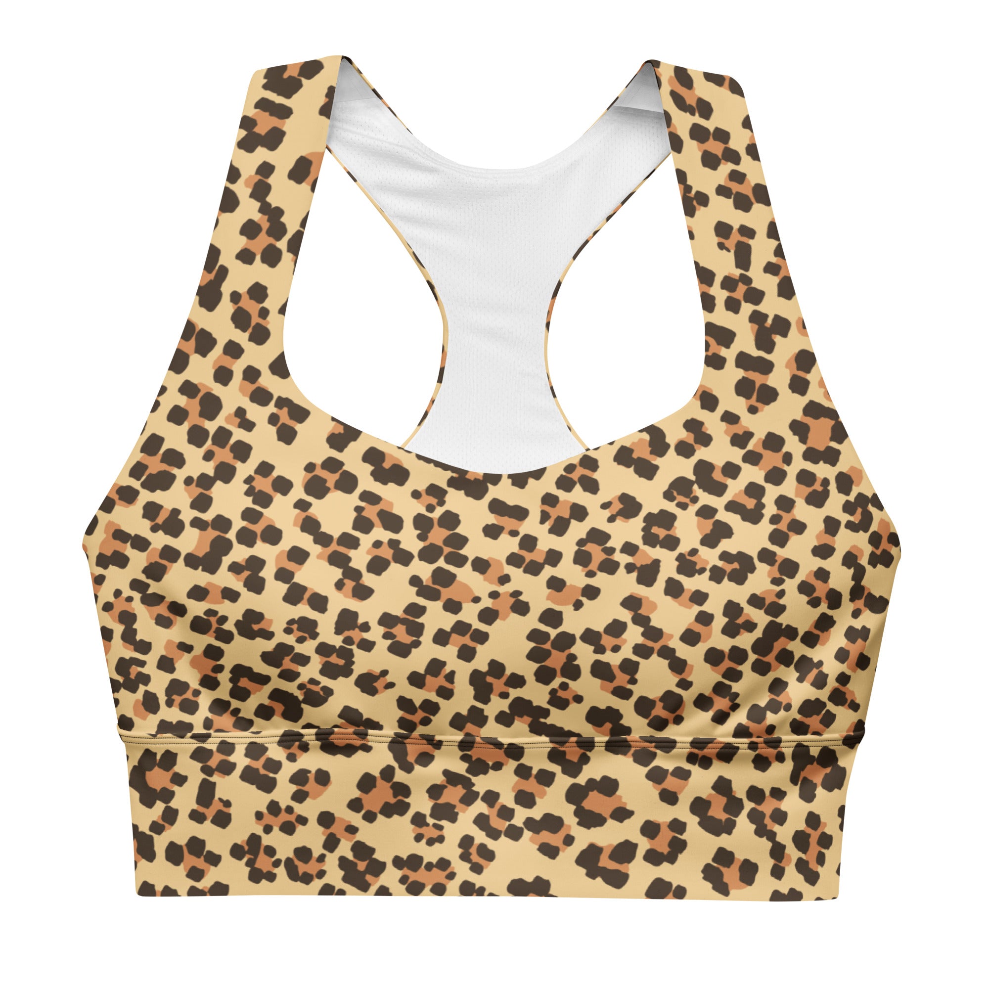 Leopard Longline sports bra
