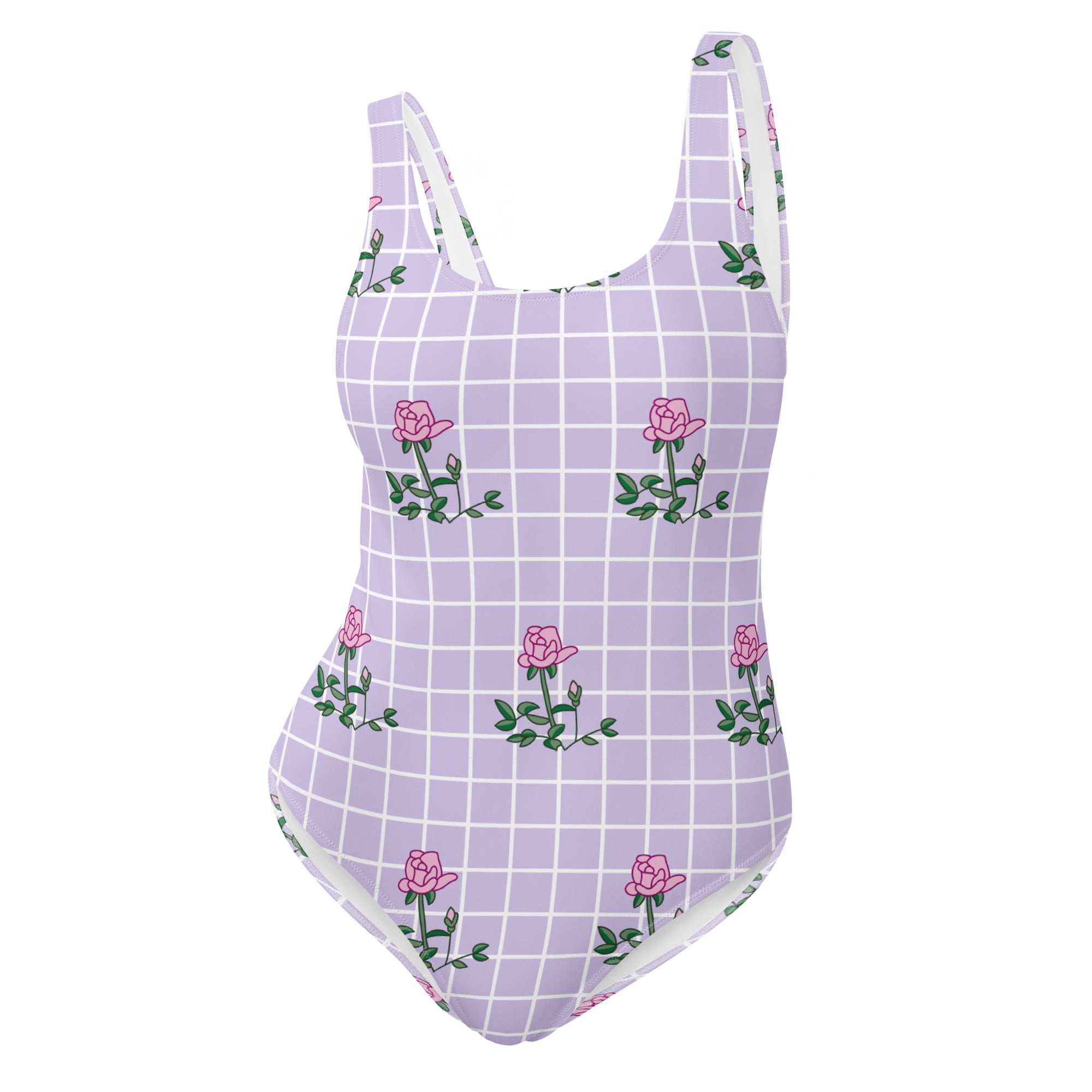 Pink Rose One-Piece Swimsuit