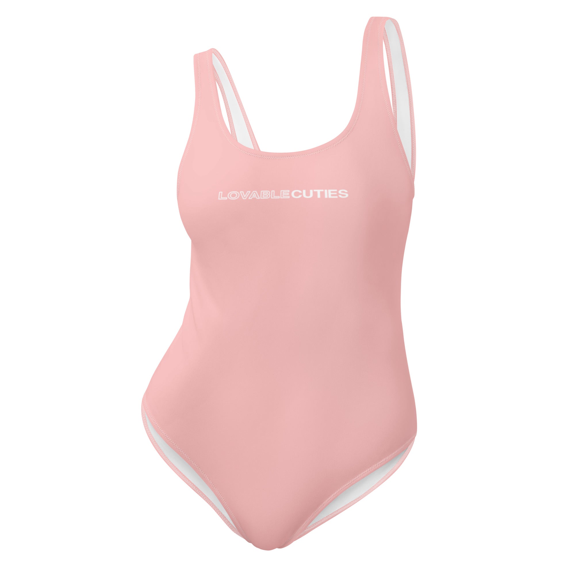 Lovable Cuties Pink One-Piece Swimsuit
