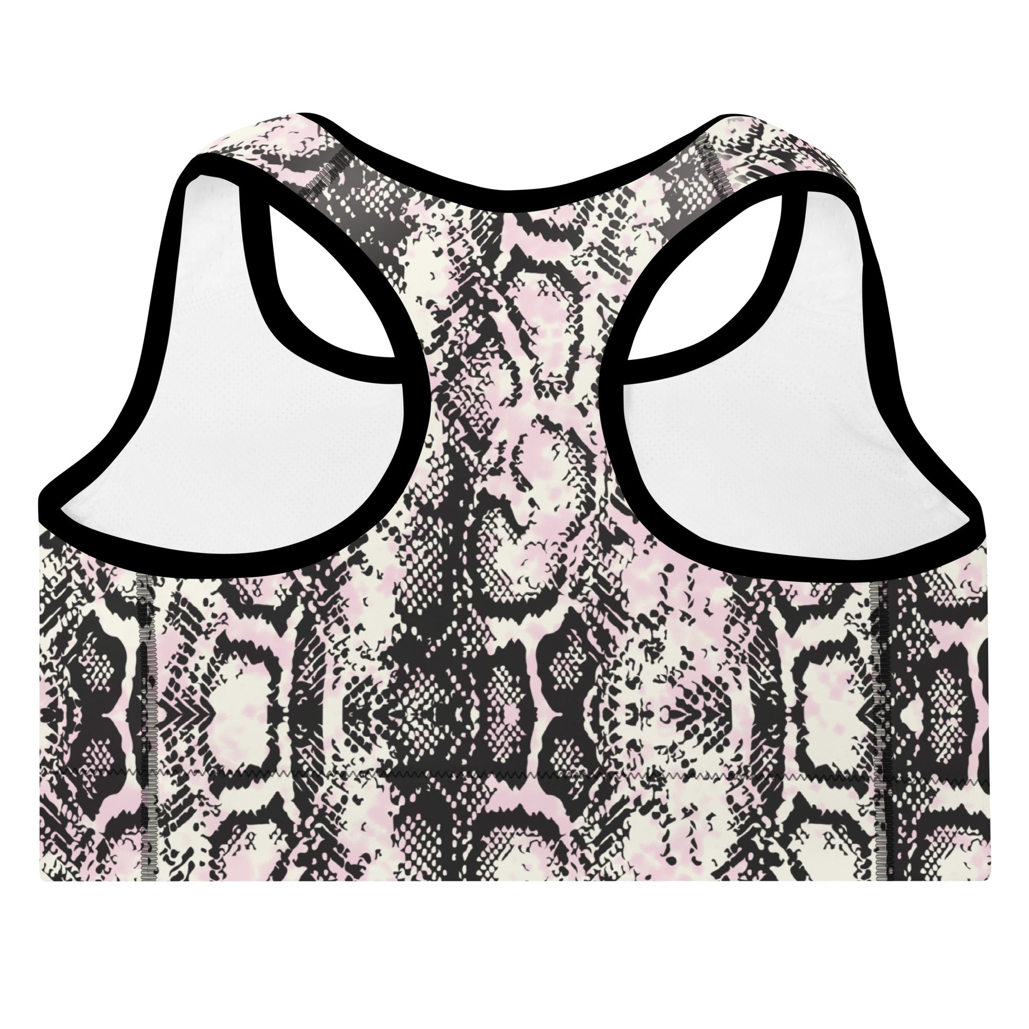 Snake Skin Padded Sports Bra