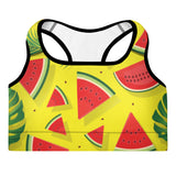 Watermelon Padded Sports Bra