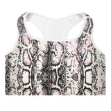 Snake Skin Padded Sports Bra