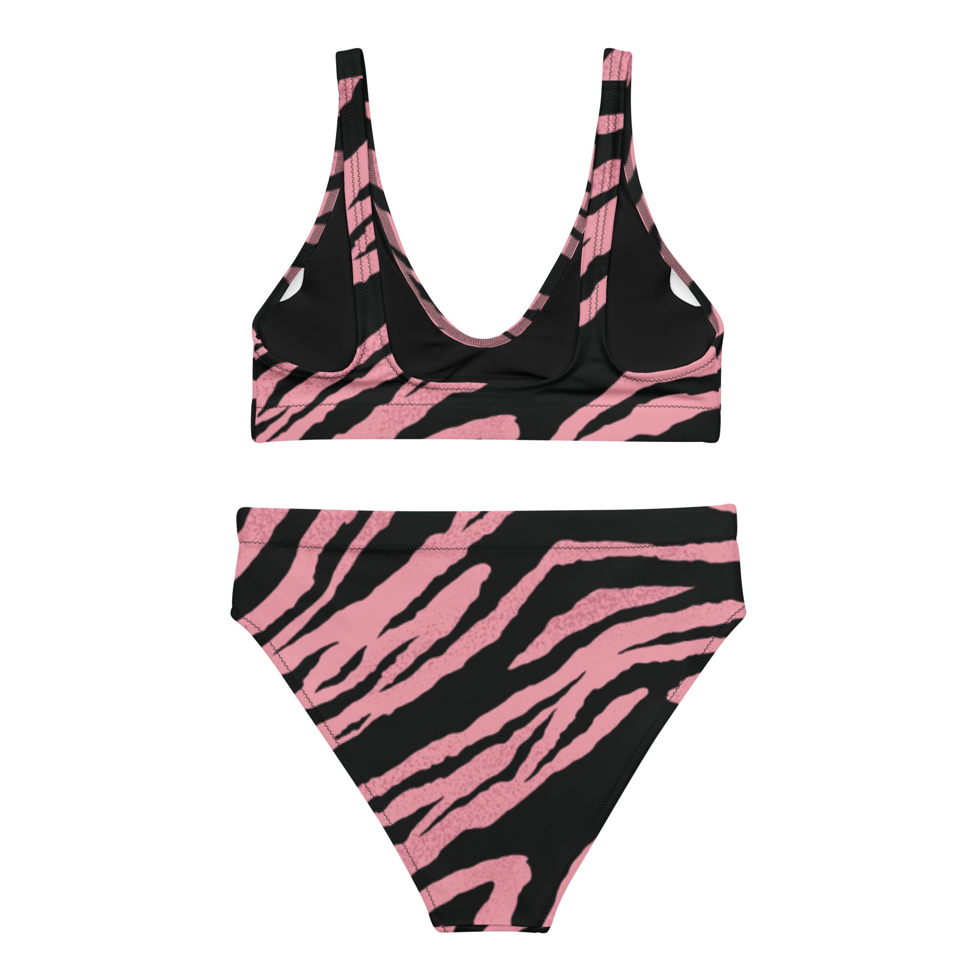 Pink Tiger High-Waisted Bikini