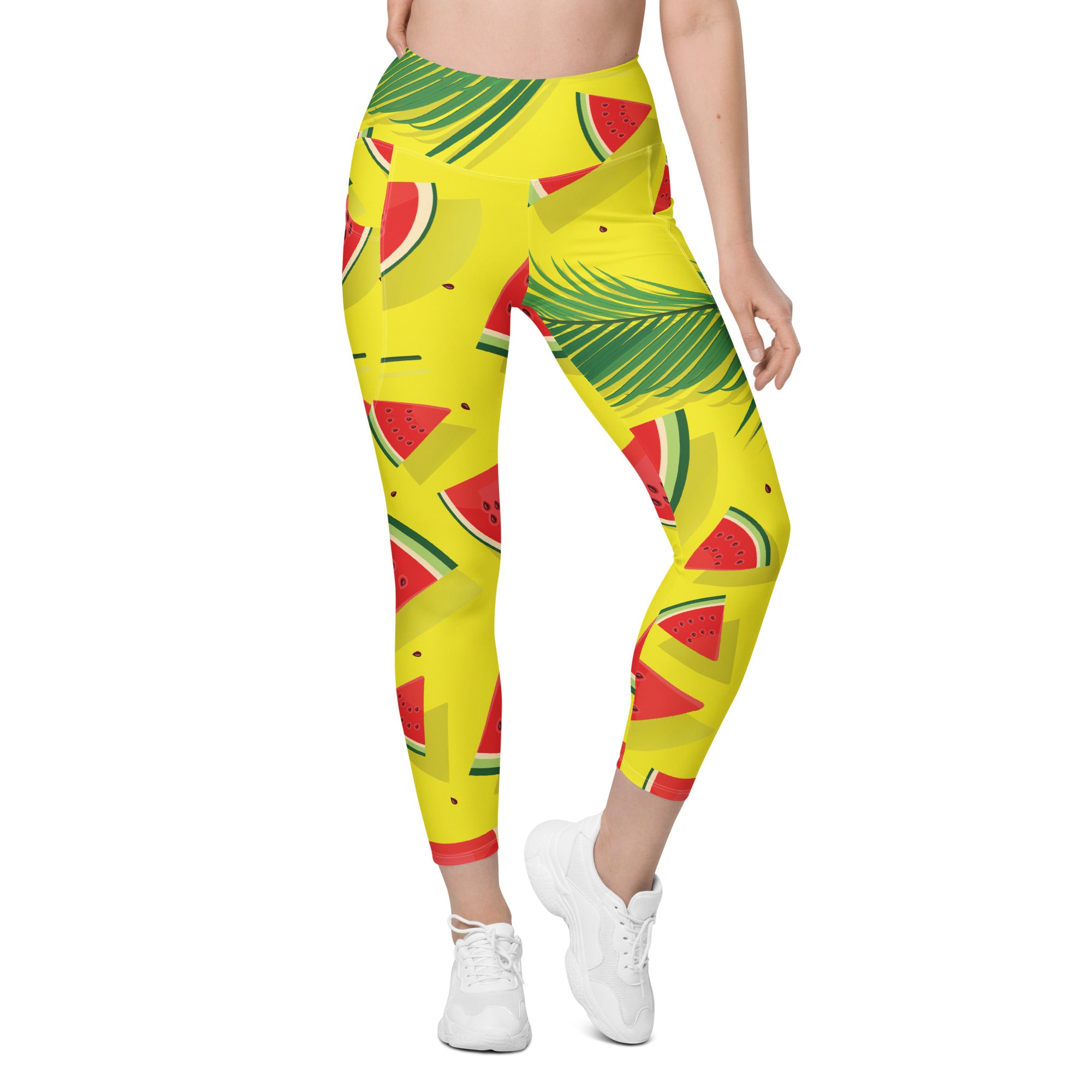 Watermelon Leggings with Pockets