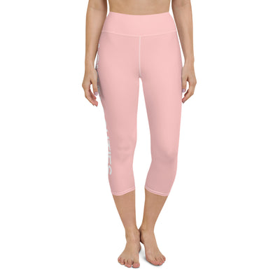 Lovable Cuties Pink Yoga Capri Leggings