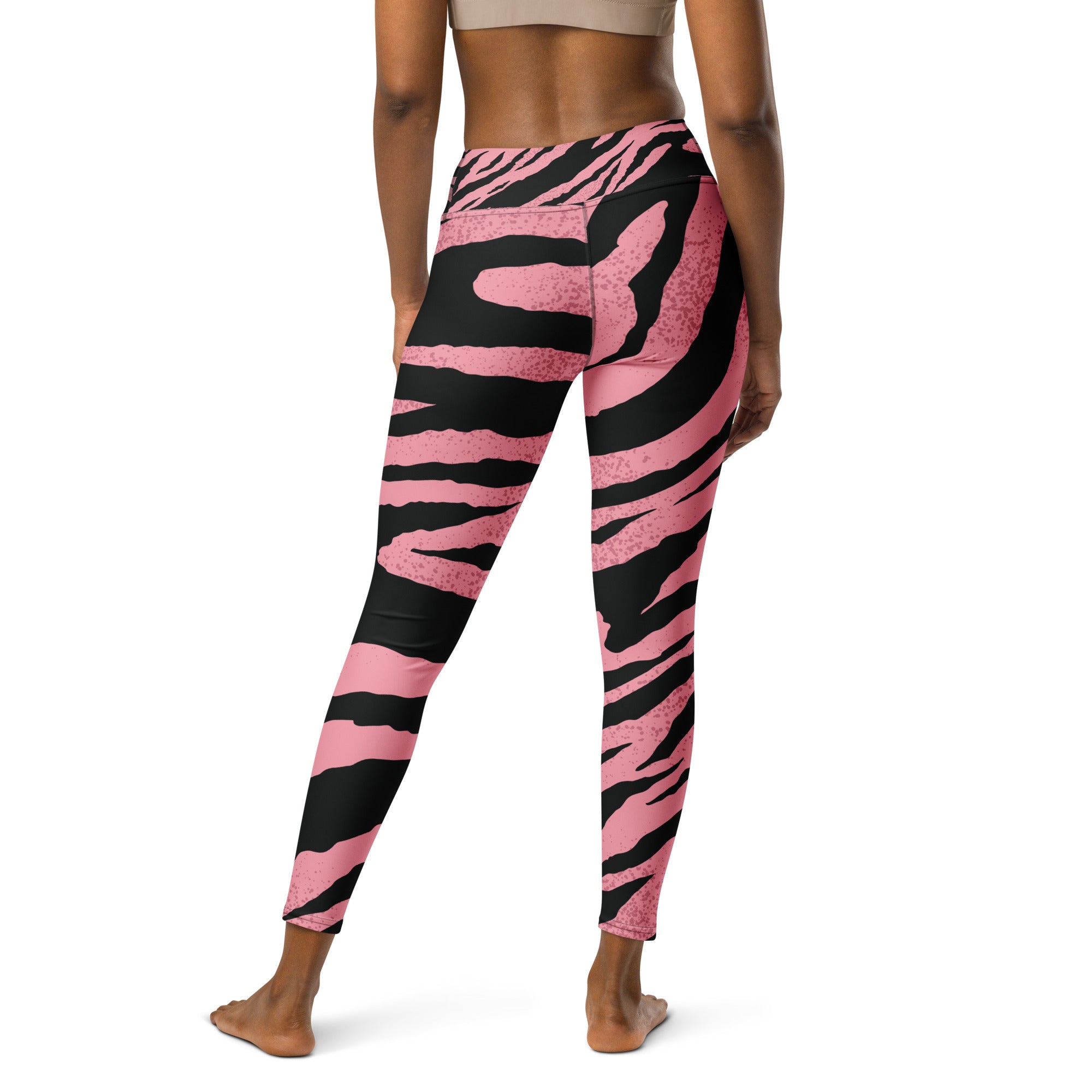 Pink Tiger Yoga Leggings