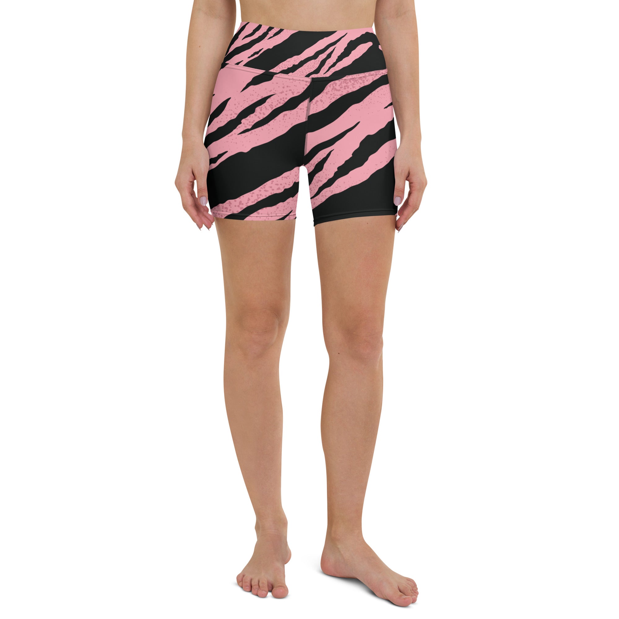 Pink Tiger Yoga Shorts